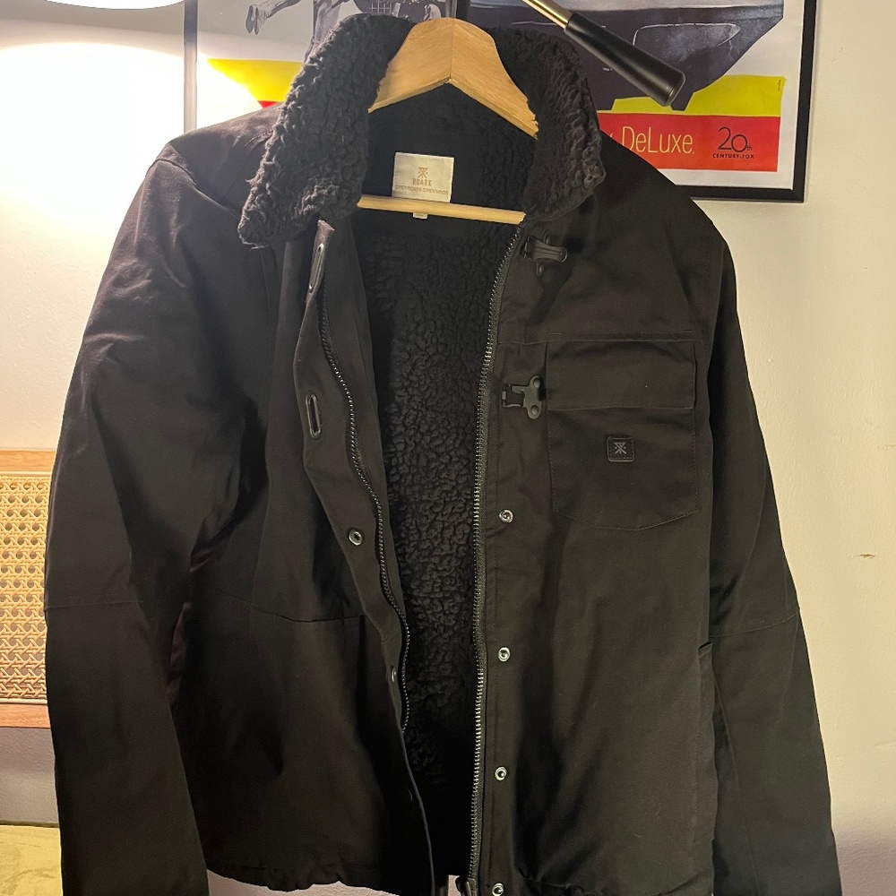 BRAND NEW! Roark Axeman Black Jacket- women's Medium